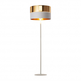 Lampa podłogowa HILTON WHITE/GOLD 5074