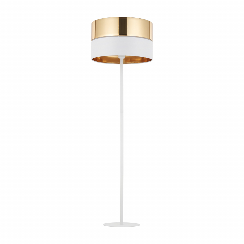 Lampa podłogowa HILTON WHITE/GOLD 5074