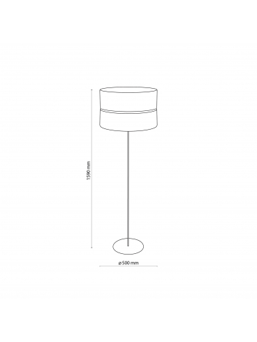 Lampa podłogowa HILTON WHITE/GOLD 5074