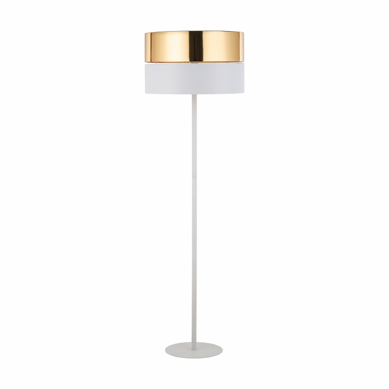 Lampa podłogowa HILTON WHITE/GOLD 5074