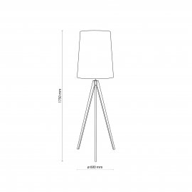Lampa podłogowa WALZ BLACK 5599