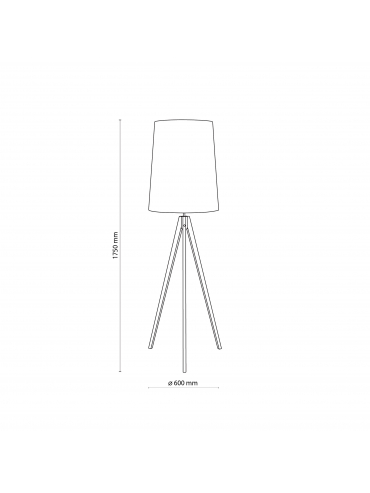 Lampa podłogowa WALZ BLACK 5599