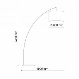 Lampa podłogowa MOBY BLACK I 5485