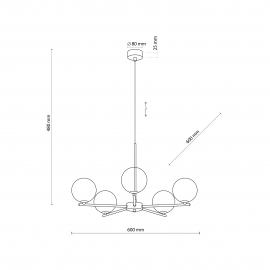 Lampa wisząca LARA 5728