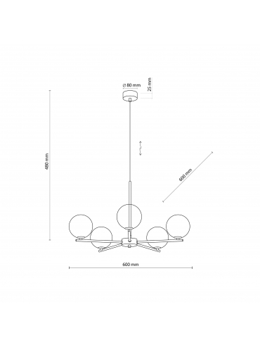 Lampa wisząca LARA 5728