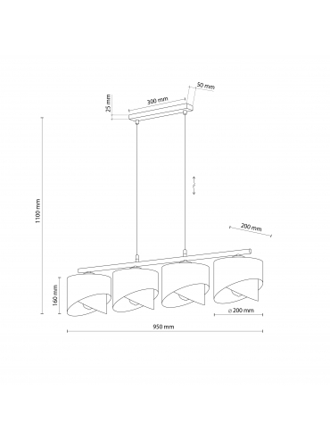 Lampa wisząca GRANT WHITE 4822