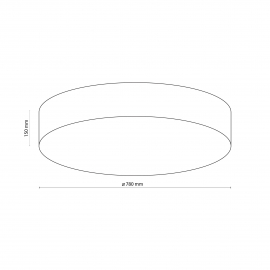 Lampa sufitowa RONDO LINEN 5638