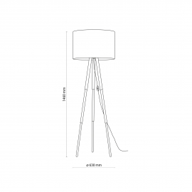 Lampa podłogowa TOKYO BLACK 5286