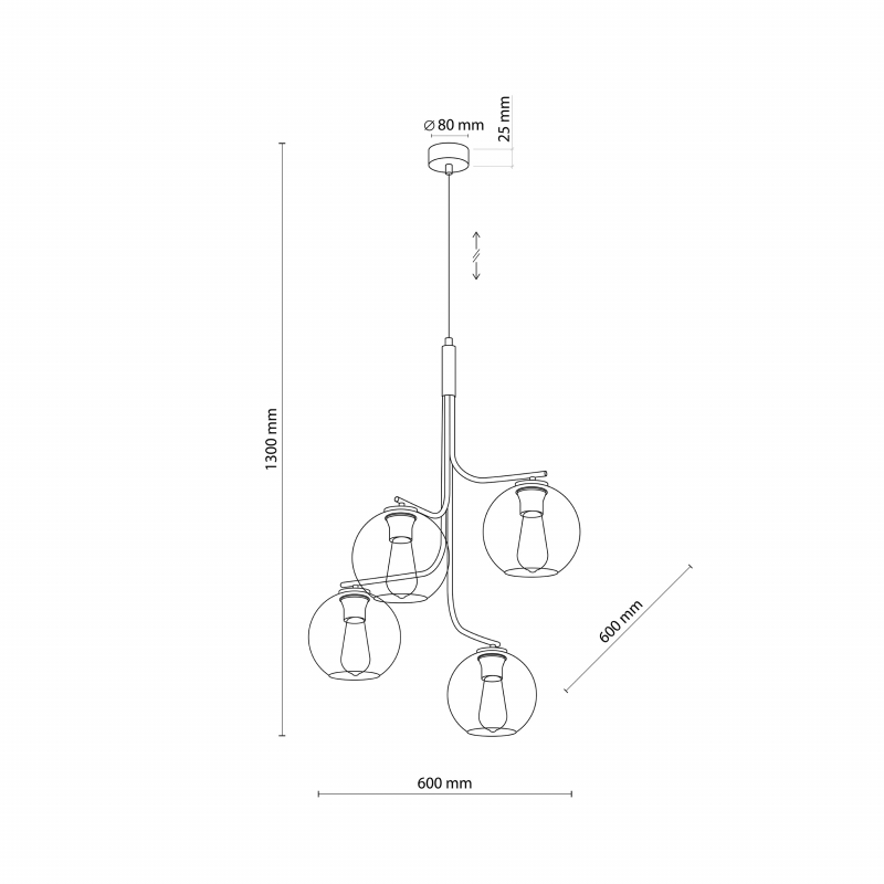 Lampa wisząca CESAR 5727