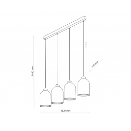 Lampa wisząca SATIPO TRANSPARENT 5628