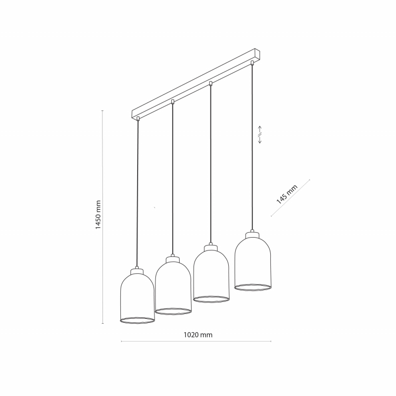 Lampa wisząca SATIPO TRANSPARENT 5628