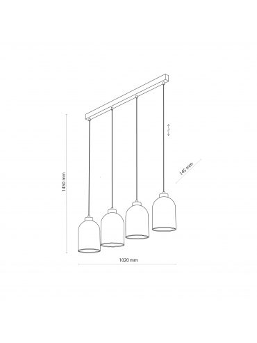 Lampa wisząca SATIPO AMBER 5625