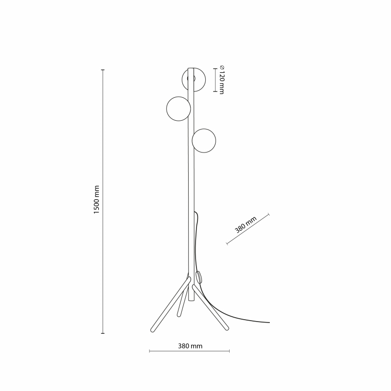 Lampa podłogowa ESTERA WOOD 5809