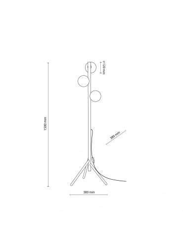 Lampa podłogowa ESTERA WOOD 5809