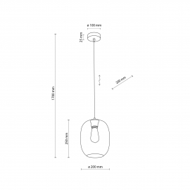 Lampa wisząca ELIO TRANSPARENT 4339