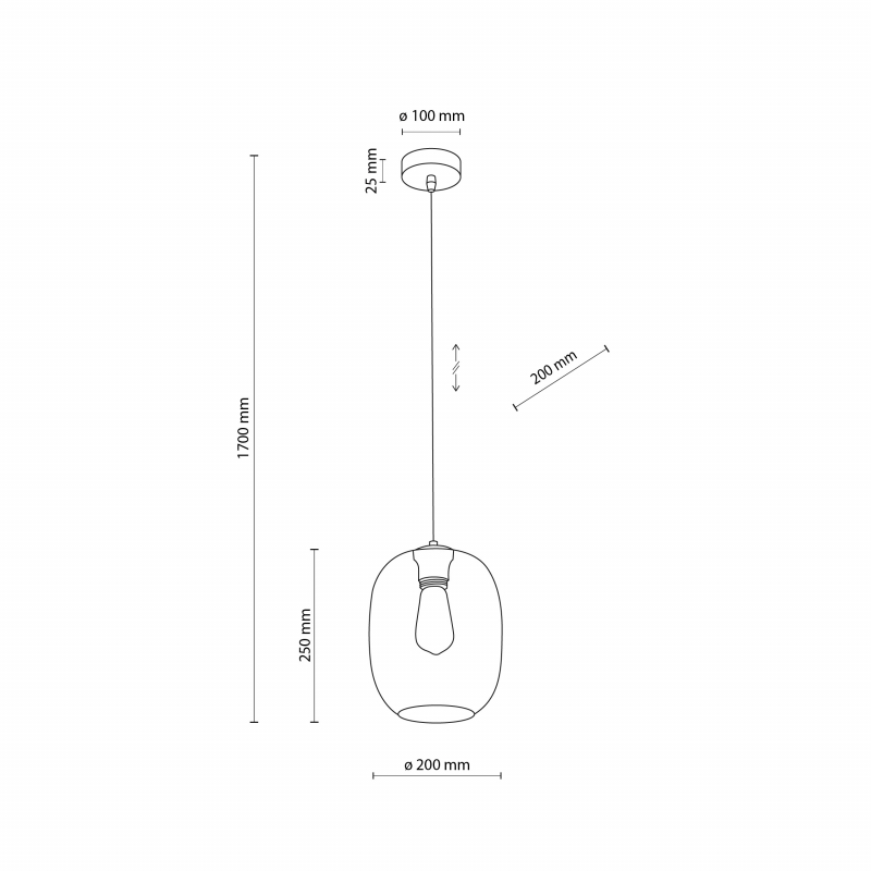 Lampa wisząca ELIO TRANSPARENT 4339