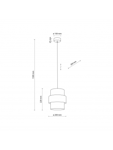 Lampa wisząca CALISTO JUTA 5401