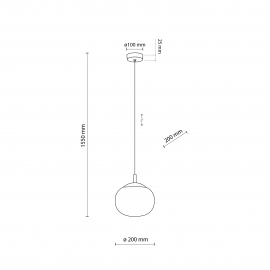 Lampa wisząca VIBE WHITE 5824