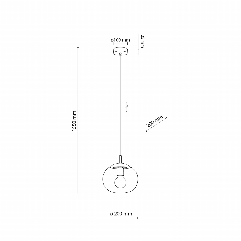 Lampa wisząca VIBE GRAPHITE 5825