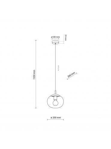 Lampa wisząca VIBE GRAPHITE 5825