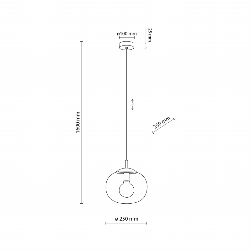 Lampa wisząca VIBE TRANSPARENT 4816