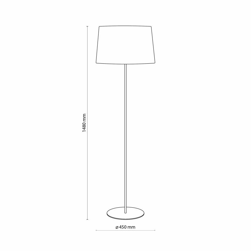 Lampa podłogowa MAJA BLACK/WHITE 5547