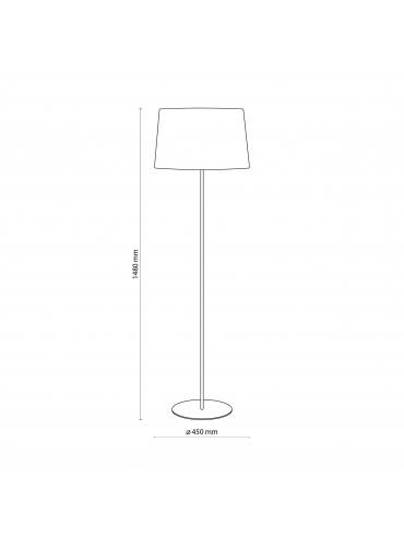 Lampa podłogowa MAJA BLACK/WHITE 5547