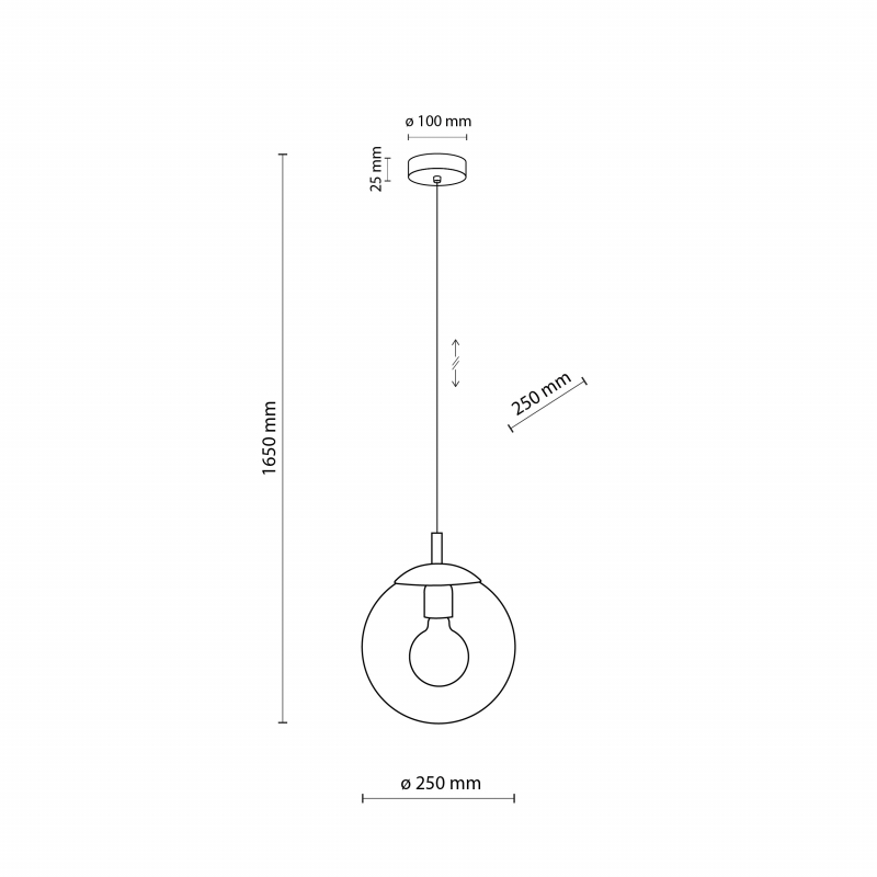 Lampa wisząca ESME GRAPHITE 5378