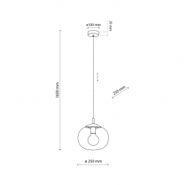 Lampa wisząca VIBE GRAPHITE 5827