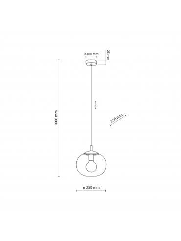Lampa wisząca VIBE TOPAZ 4676