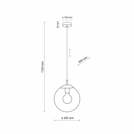 Lampa wisząca ESME TRANSPARENT 3267