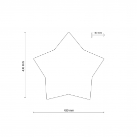 Lampa sufitowa STAR GRAY 6972