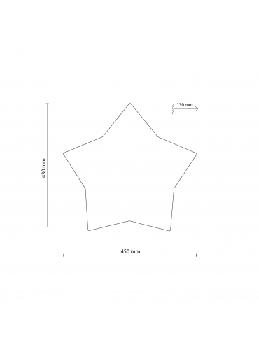Lampa sufitowa STAR GRAY 6972