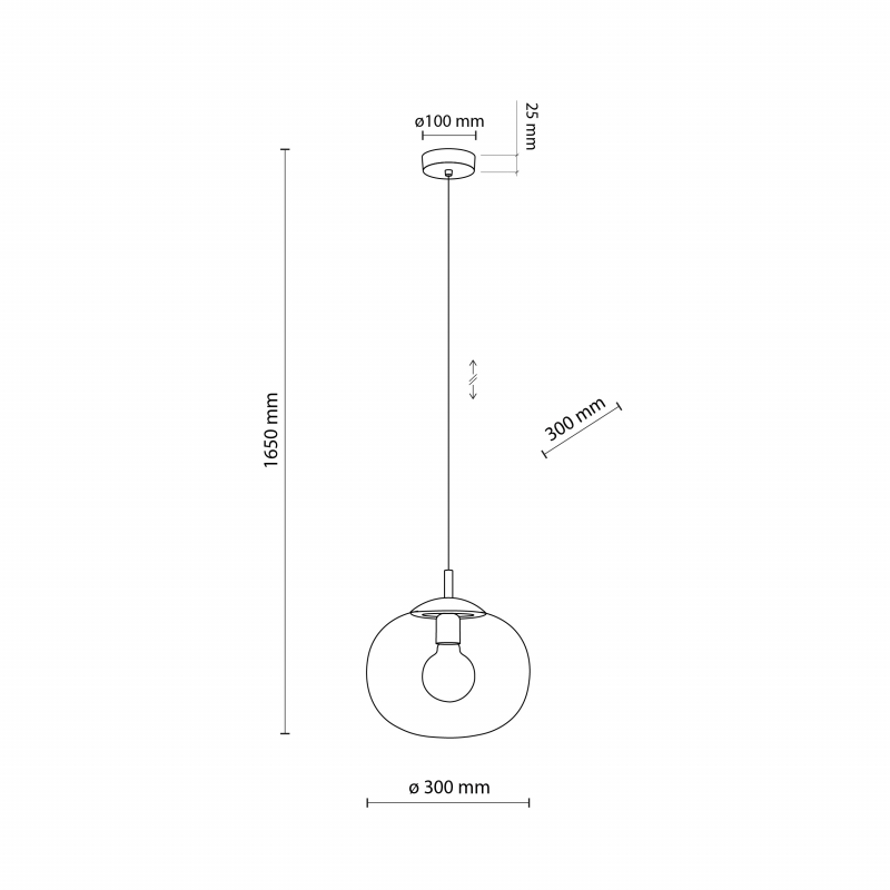 Lampa wisząca VIBE TRANSPARENT 4817
