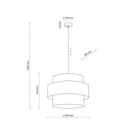 Lampa wisząca CALISTO BLACK 4999