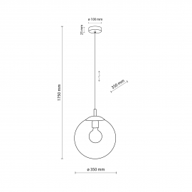 Lampa wisząca ESME TRANSPARENT 3268