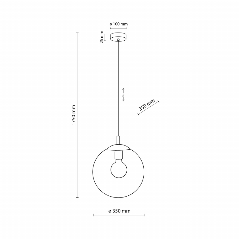 Lampa wisząca ESME TRANSPARENT 3268