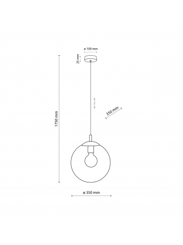 Lampa wisząca ESME TRANSPARENT 3268