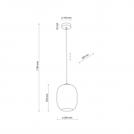 Lampa wisząca GLOW GOLD 4515
