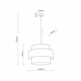 Lampa wisząca CALISTO BLACK 5099