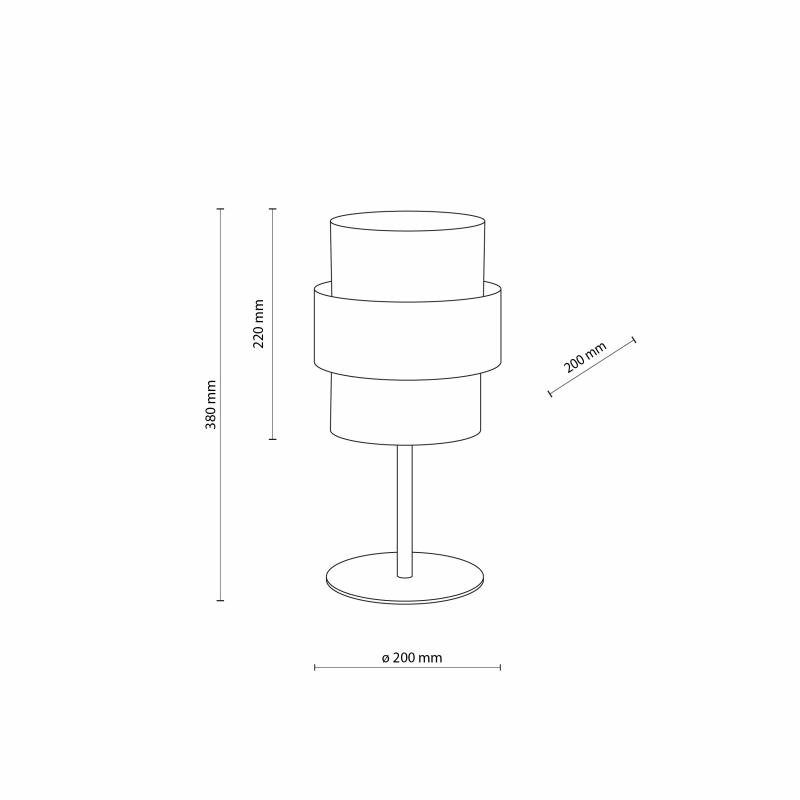Lampa stołowa CALISTO WHITE 5893