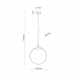 Lampa wisząca ESME WHITE 5671