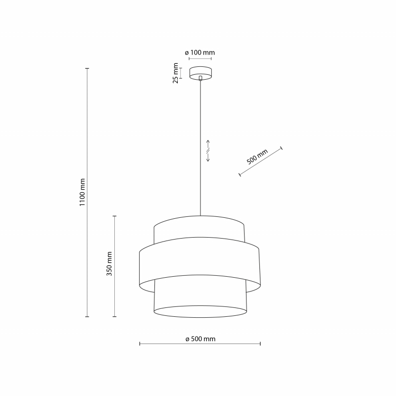 Lampa wisząca CALISTO JUTA 5402