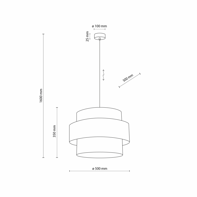 Lampa wisząca CALISTO JUTA 5419