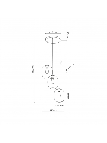 Lampa wisząca ELIO 5973