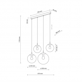 Lampa wisząca ESME GRAPHITE 5381