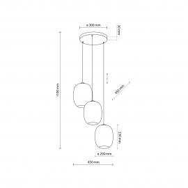 Lampa wisząca GLOW GOLD 4526