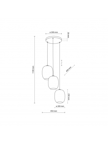 Lampa wisząca GLOW GOLD 4526