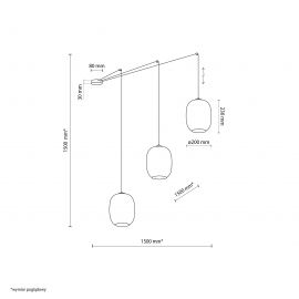 Lampa wisząca GLOW GOLD 6187