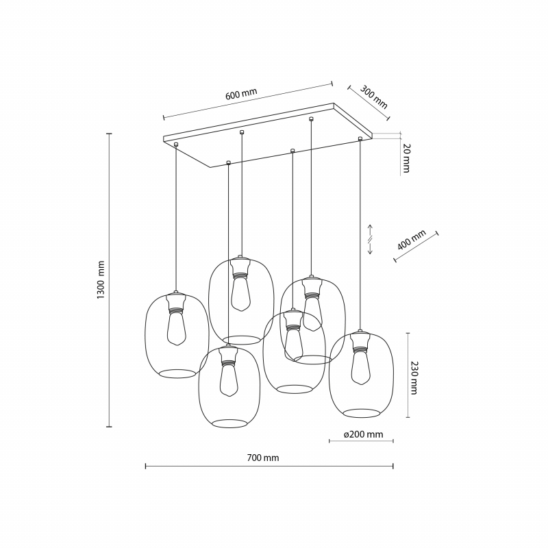 Lampa wisząca ELIO 5974